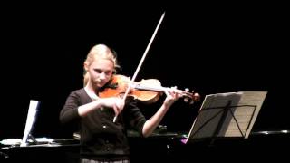 Martinu  Rhythmische Etüden für Violine und Klavier No1  Celia Kellermann [upl. by Mikah]