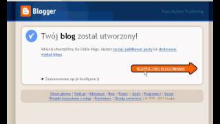 Tworzenie zakładanie Blogger [upl. by Daniela]