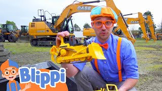 Blippi Learns About Diggers  Construction Vehicles For Kids  Educational Videos For Toddlers [upl. by Doughty267]