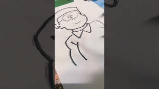 Nobita Drawing drawing viralshorts simpledrawingstepbystep art easydrawingideasforkids [upl. by Atiras]