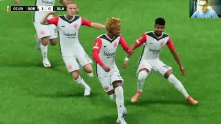 Eintracht Frankfurt  My reactions and comments gameplay EA Sports FC 25 [upl. by Enajyram]