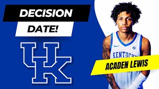 Acaden Lewis Sets His Decision Date  Is He Kentucky Bound [upl. by Akenehs]