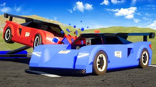 SUPERCAR RACE WITH LEGO DESTRUCTION  Brick Rigs Gameplay [upl. by Apul58]