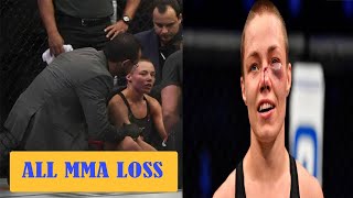 rose namajunas all mma loss [upl. by Oivlis]