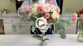 How to Make a Pantone Peach Fuzz Centerpiece [upl. by Ferguson]