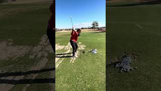 Working on naturally shallowing the club with this high level student pgapro golfswing fyp [upl. by Peper]