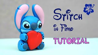 Stitch in fimo  Tutorial  How to make a polymer clay Stitch [upl. by Neuburger]