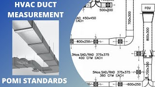 How to take off HVAC Duct measurements   POMI Standards [upl. by Ilanos]