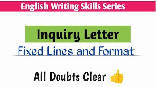 letter for making an inquiry  inquiry letter Format class 10 Cbse 2024  letter writing English 🔥 [upl. by Nancy]