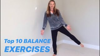 TEN BEST BALANCE EXERCISES from Physical Therapist [upl. by Tail]