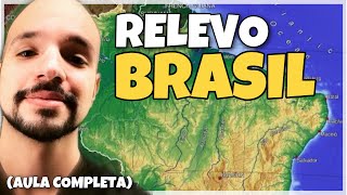 Relevo do Brasil Aula completa  Ricardo Marcílio [upl. by Onibas]