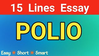 Essay on Polio in English  Article on Polio  Polio Report  Polio vaccine [upl. by Elene280]