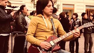 Miguel Montalban  Bohemian Rhapsody Queen Awesome street busking performance [upl. by Dyanna259]