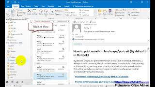 How to show or hide folder list view in Outlook [upl. by Cuttie]