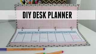 DIY faire un desk planner  semainier [upl. by Knitter]