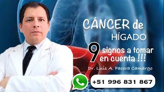 9 SIGNOS EN CÁNCER DE HÍGADO 😱❌ [upl. by Tiram]