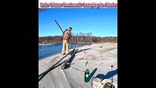 Solo Winter Bushcraft Camping in Alaska solo bushcraft camping [upl. by Ahsinot]