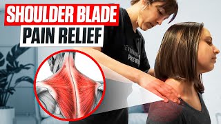 Shoulder Blade Neck Pain Relief Deep Myofascial Release amp Massage Therapy [upl. by Borlow808]