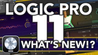 LOGIC PRO 11  Whats New in Logic 11 Stem Splitter AI Players Chord Track ChromaGlow amp MORE [upl. by Zeba]