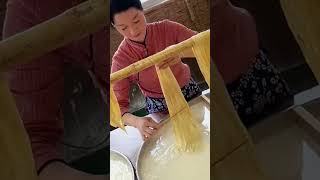 Tofu skin making process Good tools and machinery can increase work efficiency [upl. by Ocire]