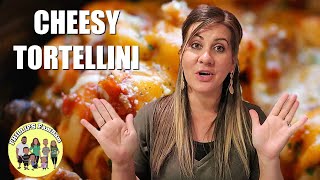 COOK WITH ME  CROCKPOT CHEESY TORTELLINI PASTA RECIPE  PHILLIPS FamBam Cook with Me [upl. by Ammej997]