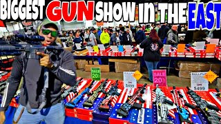 BIGGEST GUN SHOW ON THE EAST COAST THEY HAVE EVERYTHING gunshow guns [upl. by Artenak555]