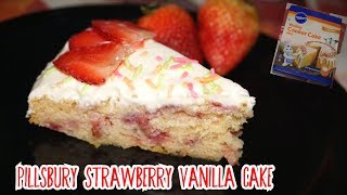 Pillsbury Vanilla Cooker Cake MixStrawberry Cake RecipeCake Recipe [upl. by Omik183]