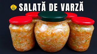 Salata de varza la borcan pentru iarna  Mori de dragul ei  cea mai gustoasă și ușor de facut [upl. by Carolee441]