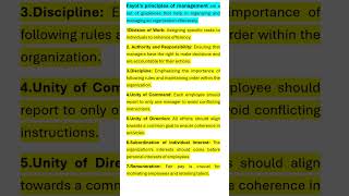 Fayols Principles of Management Principles of Management  Business Studies [upl. by Isobel647]