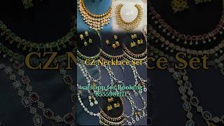 Cz jewellery sets with price shorts trending cznecklacesets [upl. by Cromwell156]