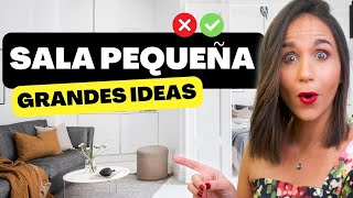 12 IDEAS PARA UNA SALA PEQUEÑA DE LUJO 😱 Diseño de Interiores Elegante y Lujoso [upl. by Roper837]