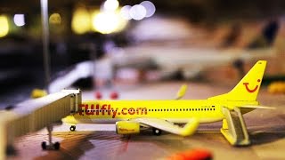 Bensheim Airport HD  Die TUIfly  Herpa Flughafen TRICKFILM [upl. by Nitreb]