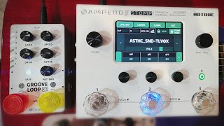 Clean shoegaze with Hotone Ampero II Stomp amp Mooer Groove Loop x2 [upl. by Gherlein]