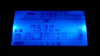 7530 KHz The beautiful interval signal of Radio Tirana English Service [upl. by Phebe829]