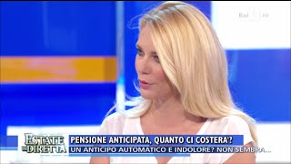 Quanto ci costerà andare in pensione in anticipo Estate In Diretta 21062016 [upl. by Goldfarb103]