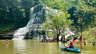 Burgess Falls  Center Hill Lake I Kayaking I Burgess Falls State Park  June 2024 [upl. by Reifel]