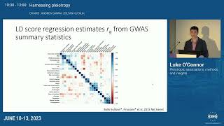 E04 1  Pleiotropic associations methods and insights [upl. by Leelah]