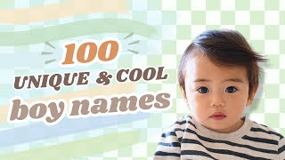 100 Unique Boy Names 2024 Cool amp Stylish Baby Names for Boys [upl. by Cran]