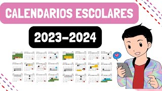 ESTOS SON LOS CALENDARIOS PARA EL CICLO ESCOLAR 20232024 [upl. by Kwabena638]