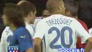 Zidane vs Materazzi  French TV [upl. by Hamehseer]