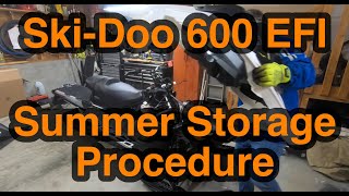 SkiDoo 600 EFI Summer Storage Procedure [upl. by Anerom]