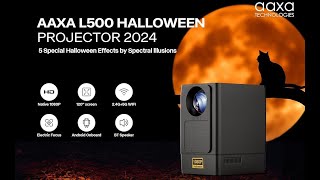 Halloween Projector AAXA L500 Projector HP Edition for Haunted Windows [upl. by Udall638]