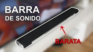 Barra de sonido barata para mejorar el audio de nuestro televisor [upl. by Leonteen]