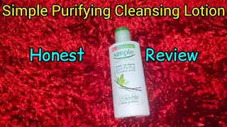 Simple Purifying Cleansing Lotion Review  Simple Products  Best For Dry Skin [upl. by Kenlay]