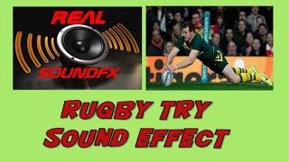 Rugby try crowd cheer sound effect  realsoundFX [upl. by Obla]