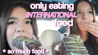 WE ONLY ATE INTERNATIONAL FOODS FOR 24 HOURS [upl. by Frankel297]