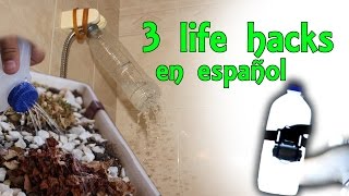 3 Life Hacks en Español 7  Hacks en la vida real Experimentos Caseros [upl. by Proudlove67]