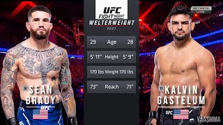 SEAN BRADY VS KELVIN GASTELUM FULL FIGHT UFC ON ESPN 52 [upl. by Nacnud]