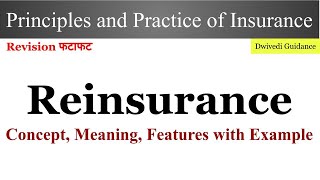 Reinsurance reinsurance class reinsurance explained in hindi principles and practice of insurance [upl. by Edris]