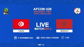 U20 AFCON 2025 Qualifiers  UNAF  TUNISIA VS MOROCCO [upl. by Nawak307]